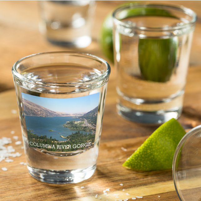 Verre A Shot Columbia River Gorge Photo de voyage (In Situ)
