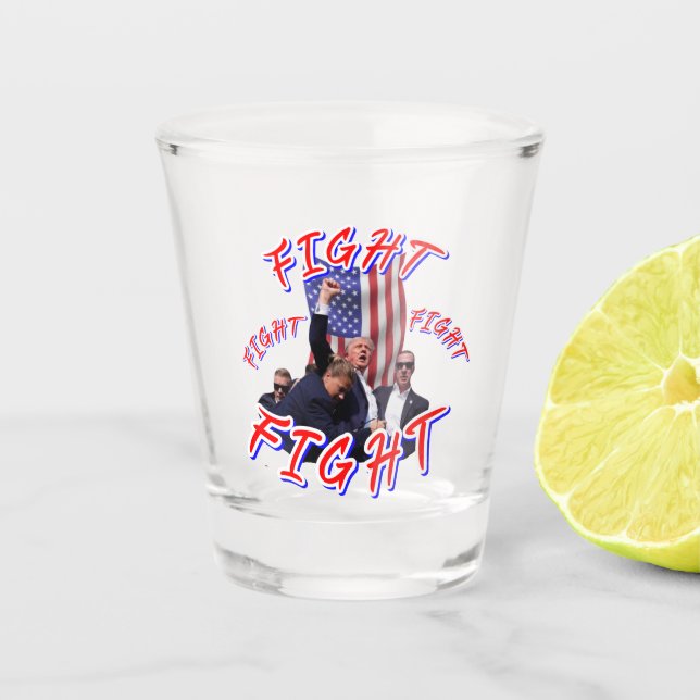 VERRE A SHOT COMBAT DU PRÉSIDENT TRUMP (Devant)