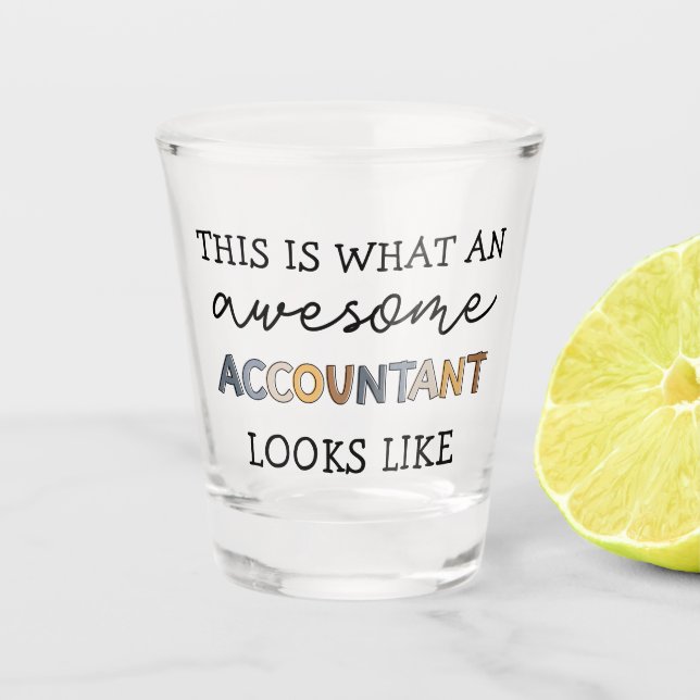 Verre A Shot Comptable Funny Awesome Comptable CPA Don (Devant)