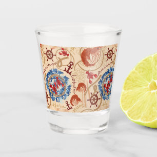 Verre A Shot Conception de coeur Crustacé