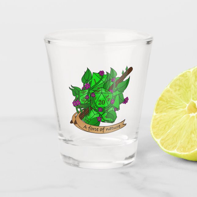 Verre A Shot Conception de dés Druid (Devant)