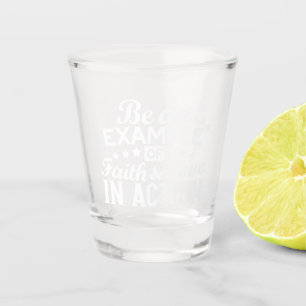 Verre A Shot Conception de la motivation chrétienne - Foi, Amou