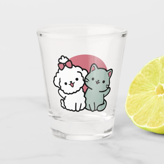 Verre A Shot Conception "Fur-Real Friends Forever" (Devant)