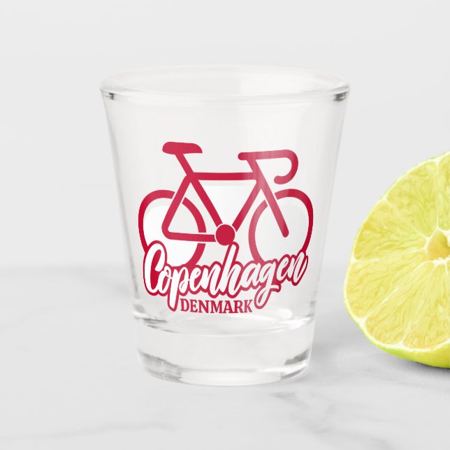 Verre A Shot Copenhague Danemark Cyclisme (Devant)
