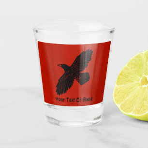 Verre A Shot Corbeau rouge