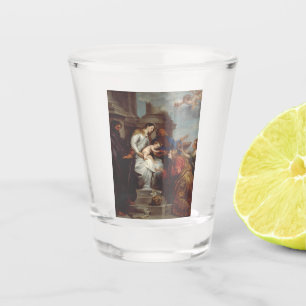 Verre A Shot Coronation de Saint Rosalia par Anthony van Dyck