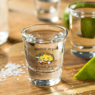 Verre A Shot Corps par Tacos & Tequila Drôle de Taco