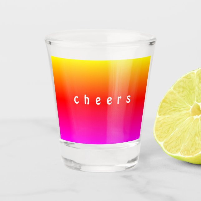 Verre A Shot Couleurs Fraîches - Couleurs fraîches (Devant)