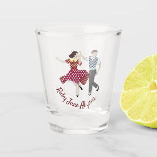 Verre A Shot Couple de danse