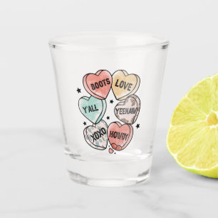 Verre A Shot Cowboy & Cowgirl Love Thème occidental