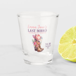 Verre A Shot Cowgirl Dernier Rodéo Rose Enterrement de Vie de J
