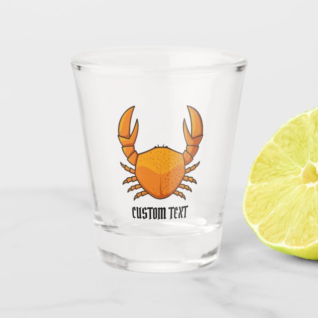 Verre A Shot Crab orange (Devant)