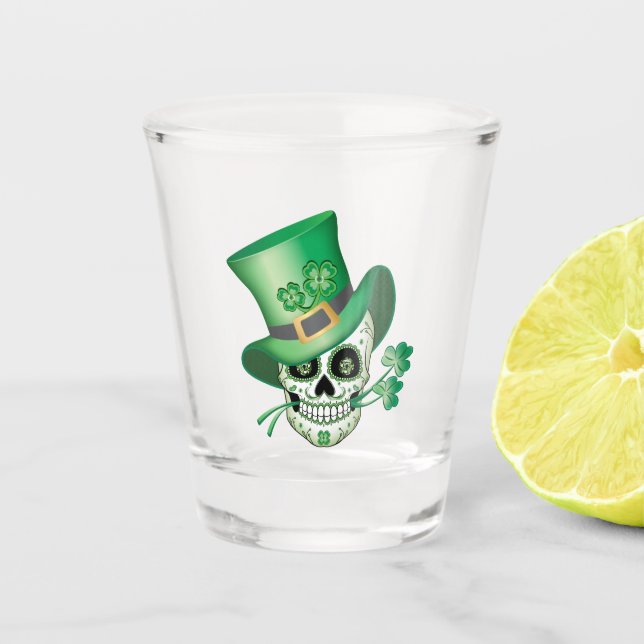 Verre A Shot Crâne à sucre irlandais (Devant)