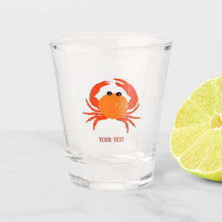 Verre A Shot Crâne personnalisé rouge chaud orange simple frais
