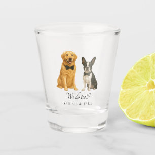 Verre A Shot Cravate Bow personnalisée 2 Mariage animal