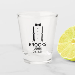 Verre A Shot Cravate de Bow noir Usher