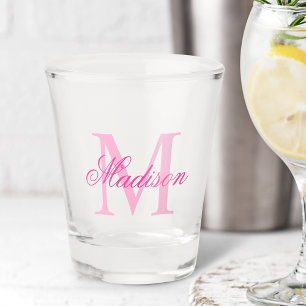 Verre A Shot Créez Votre Propre Monogramme Personnalisé Et Nomm