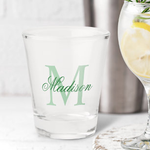 Verre A Shot Créez Votre Propre Monogramme Personnalisé Et Nomm