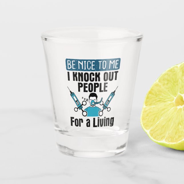 Verre A Shot CRNA Frapper Les Gens Infirmer Anesthésiste (Devant)