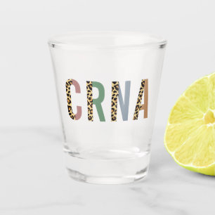 Verre A Shot CRNA Nurse Anesthetist Cheetah empreinte de léopar