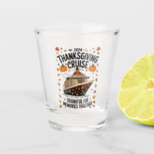 Verre A Shot Croisière de Thanksgiving 2024 Reconnaissant pour