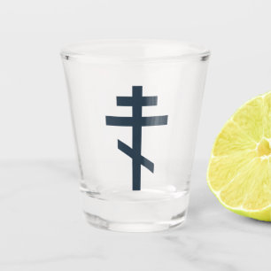 Verre A Shot Croix orthodoxe russe