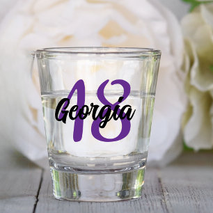 Verre A Shot Custom 18th 20th 30th 40th 50th 60th 70th Birthday