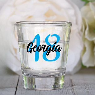 Verre A Shot Custom 18th 20th 30th 40th 50th 60th 70th Birthday