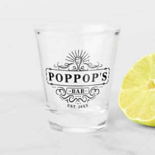 Verre A Shot Custom Poppop's Bar Année d'établissement