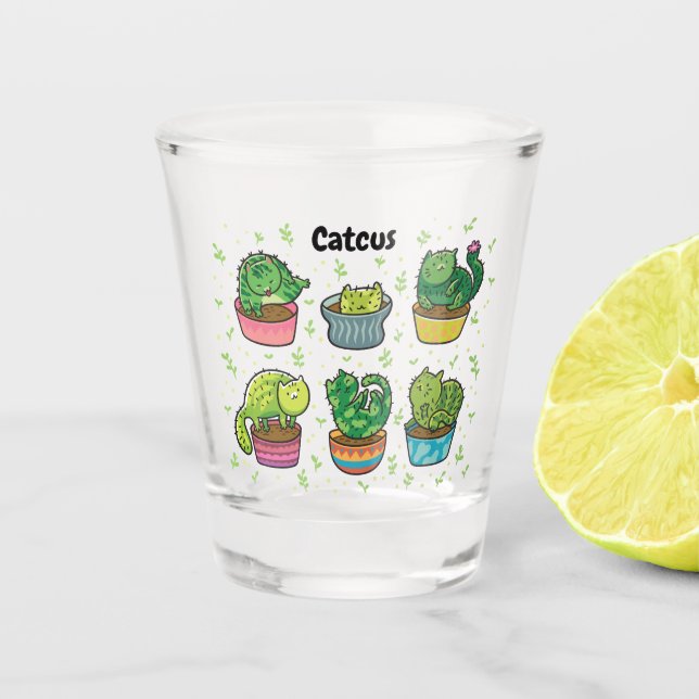 Verre A Shot Cute Catcus (Devant)
