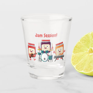 Verre A Shot Cute confiture session dessin animé musicien humou