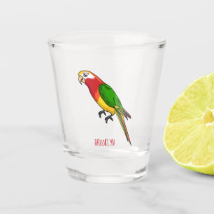 Verre A Shot Cute happy parrot