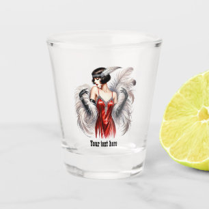 Verre A Shot Dame Art Déco élégante personnalisable