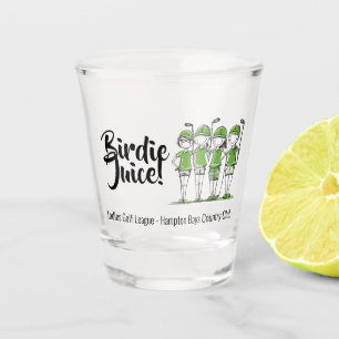 Verre A Shot Dames Customisées Golf League Birdie Shot Glass