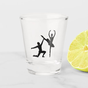 Verre A Shot Danse de couple de ballet