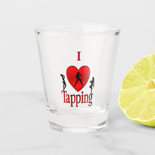 Verre A Shot Danse I Heart Tap (Devant)