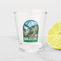 Darjeeling Inde Travel Art Emblem