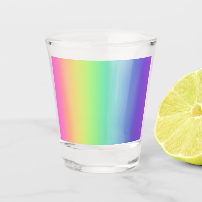 Verre A Shot Dégradé arc-en-ciel (Devant)