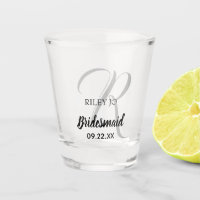 Demoiselle d'honneur élégante de monogramme