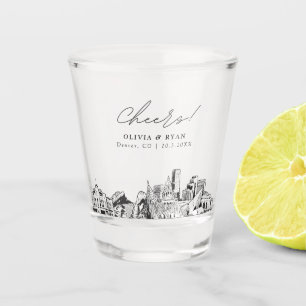 Verre A Shot Denver Wedding Favoriser les encouragements person