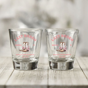 Verre A Shot Dernière Chemise de fête de bachelorette de Rodéo 