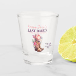 Verre A Shot Dernière Cowgirl Rodeo Rose Enterrement de Vie de 