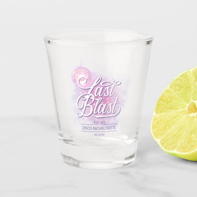 Verre A Shot Dernière Disco Bachelorette ID928 (Devant)