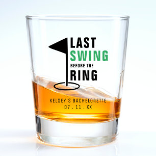 Verre A Shot Dernière swing avant le Ring Golf Bachelorette Par