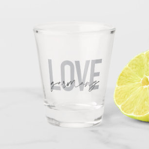 Verre A Shot Design urbain, moderne, simple, cool Love Allemagn