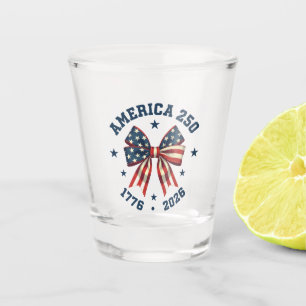 Verre A Shot Dessin commémoratif America 250 Drapeau Patriotiqu