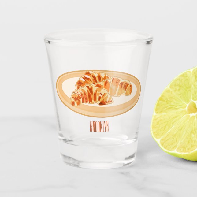 Verre A Shot Dessin du Croissant (Devant)