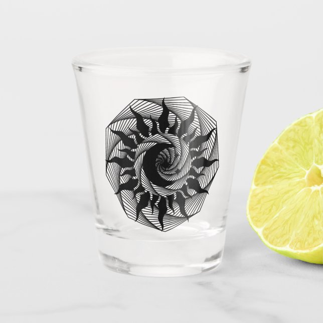 Verre A Shot dessin géométrique (Devant)