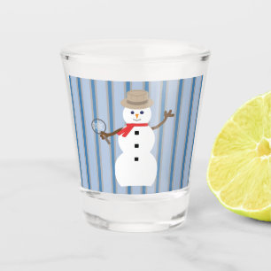 Verre A Shot Détective de Snowman amusante et fantaisiste