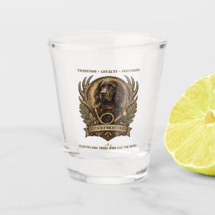 Verre A Shot Deutscher Wachtelhund , Logo de Chasse